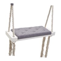 Magideal - Asiento De Columpio De Madera Para Niños Para Habitación Infantil, Guardería, Accesorios De Fotografía, Color Gris