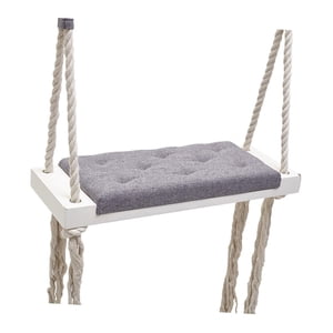 Magideal - Asiento De Columpio De Madera Para Niños Para Habitación Infantil, Guardería, Accesorios De Fotografía, Color Gris