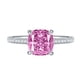 thumbnail image 1 of Anillo de Compromiso de 2.5 Quilates Corte Cojín para Mujer Anillo de Boda de Plata Esterlina de 4 Puntas CZ Diamante Simulado Amarillo/morado/rosa Anillo de Promesa Nupcial, 1 of 5