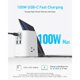 thumbnail image 3 of Estación de carga Anker 9 en 1 100 W, 4 USB-C, 3 tomas AC y 2 USB-A, 3 of 3