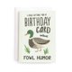 thumbnail image 1 of Tarjeta de Cumpleaños Minted 5x7 con Humor de Pato, 1 of 3