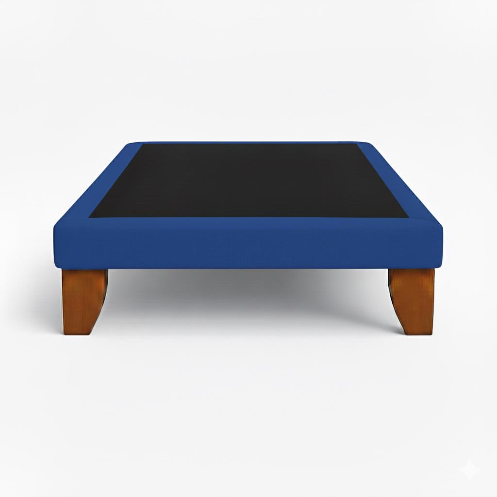 Vitelio - Base De Cama 1 Plaza Color Azul Rey