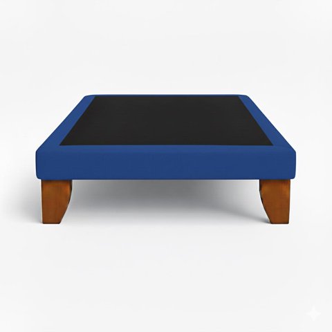 Vitelio - Base De Cama 1 Plaza Color Azul Rey