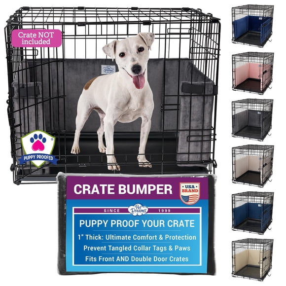 Protector para Jaula de Perro Pet Dreams 150 cm Gris Talla X‑Grande