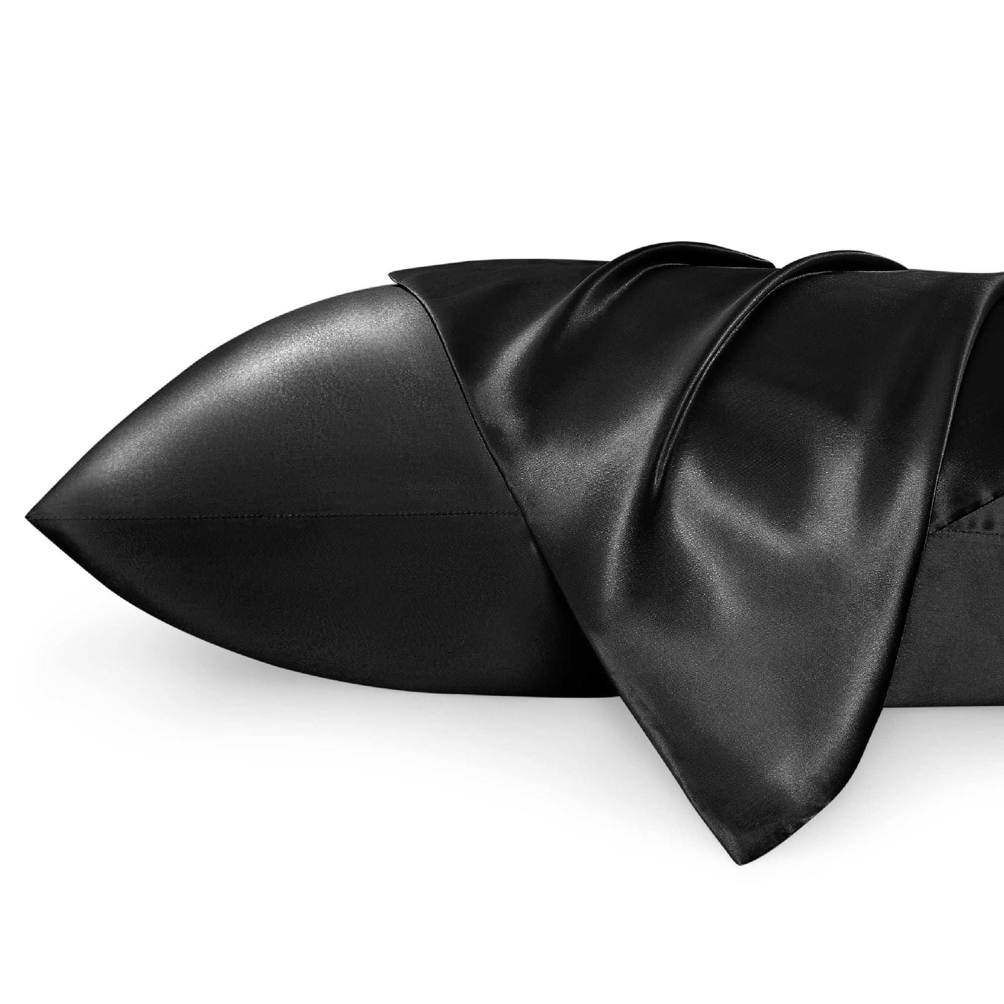 Bedsure - Juego De Fundas De Almohada, Satinadas Y Sedosas, Tamaño King, 50 X 90 Cm, 2 Unidades