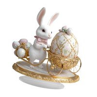 Magideal - Ornamento De Pascua Caricatura De Letrero Acrílico 2D Con Soporte Decoración Decorativa De Decoración De Huevo De Color Decoración De Escritorio Para Huevos De Conejito