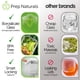thumbnail image 3 of Recipientes de vidrio para preparación de comidas PrepNaturals de 1 L (paquete de 8), 3 of 7