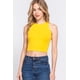 thumbnail image 1 of Saronite Top Corto Básico de Tirantes con Cuello Halter, Amarillo (para Mujer), 1 of 4