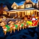 thumbnail image 3 of Inflable MGparty Navideño 12 Pies Papá Noel con Reno, 3 of 3