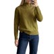 thumbnail image 2 of INSPIRE CHIC Suéter de Punto de Mezcla de Mujer con Cuello Alto Ajuste Regular Talla Grande Verde, 2 of 6