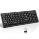 thumbnail image 1 of Teclado inalámbrico TECKNET 2.4G silencioso de tamaño completo USB, 1 of 7