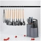 thumbnail image 2 of Kit Avanzado De Utensilios De Cocina De Silicona En Color Gris - Resistentes Al Calor Con Mangos De Madera, 2 of 7