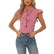 thumbnail image 1 of INSPIRE CHIC Blusa de Mujer para Regreso a Clases con Lunares, Cuello con Lazo, Mangas con Volantes, Top para el Trabajo XS Rosa, 1 of 6