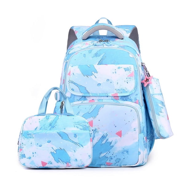 3Pcs/Set Camouflage Printing Kids Backpack For Girl Kids School Bag Children Waterproof Schoolbag Get Free Cartoon Pendant GIFT