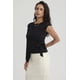 thumbnail image 4 of Polera Mujer Con Bote Escote Cruz Negro, 4 of 8