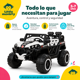 thumbnail image 4 of Auto Eléctrico Infantil Buggy 12V 5 Motores Control Remoto Little Monkey Blanco, 4 of 9