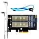thumbnail image 1 of Boost Your Storage Capacity with GLOTRENDS Dual M.2 X4 Adapter - Supports OS Booting From Both M.2 PCIe and M.2 SATA SSDs!, 1 of 2
