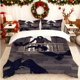 thumbnail image 1 of Raven Gothic Style Illustration Printed Duvet Cover Set Includes a Soft Duvet Cover and Two Pillowcases Skin-friendly and Breathable Suitable for Home Bedrooms/, 1 of 1