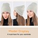thumbnail image 5 of Gorro Scotamalone de punto con puños unisex, blanco, 5 of 6