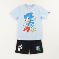 Conjunto Niño Celeste Racing Sonic