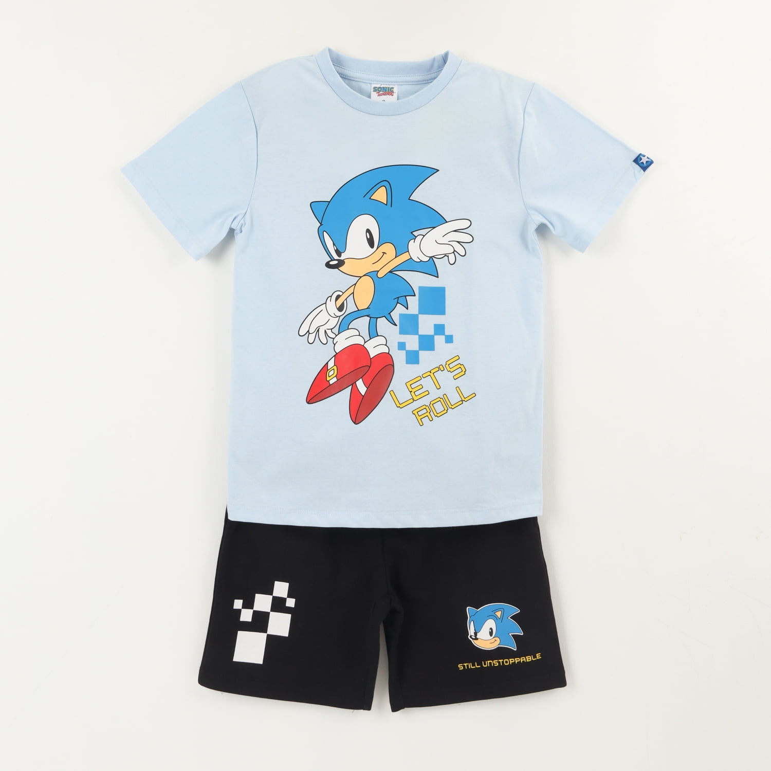 Conjunto Niño Celeste Racing Sonic