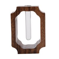 Bothyi - Florero De Vidrio, Soporte De Estación De Propagación De Plantas De Madera Para Mesa De Té Casera, Escritorio