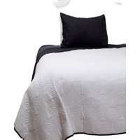 Cubrecama Quilt Bicolor Plaza Y Media Doral