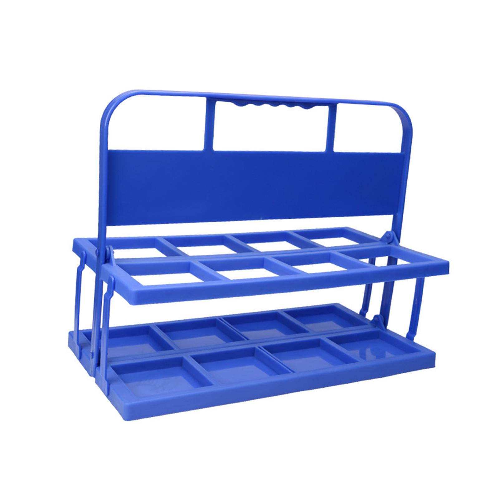 Magideal - Estante Plegable Para Botellas, Organizador De Gadgets, 8 Orificios, Estante Portátil Reutilizable Para Cerveza, Soporte Para Bebidas Para El Hogar, B