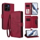 thumbnail image 1 of Funda Cartera Mariposa para [Motorola Moto G Play 2026 5G] con Soporte y Cremallera Rojo, 1 of 6