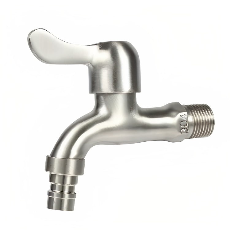 Genérico - Grifo De Acero Inoxidable, Llave De Paso 1/2