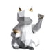 thumbnail image 2 of Estatuilla De Resina De Gato De La Suerte Estatua De Escultura De Animal Realista Decoración Del Hogar Blanco, 2 of 3