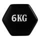 thumbnail image 3 of Par de Mancuernas 6 kg c/u Total 12 kg Hexagonales de Neopreno, 3 of 3