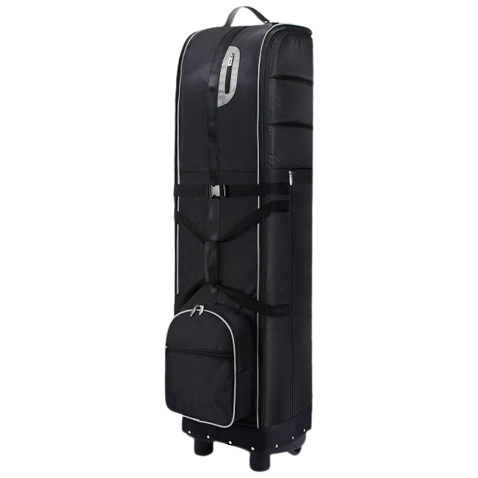 Magideal - Bolsa De Viaje De Golf De Gran Capacidad, Suave, Desmontable, Plegable, Portátil, Bolsa De Aviación De Golf Con Bloqueo De Ruedas, Cómoda Y Duradera Negro