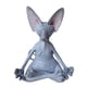 thumbnail image 1 of Adorno De Estatua De Gato De Meditación Decoraciones Coleccionables Artesanía Decoración Del Hogar Gris, 1 of 3