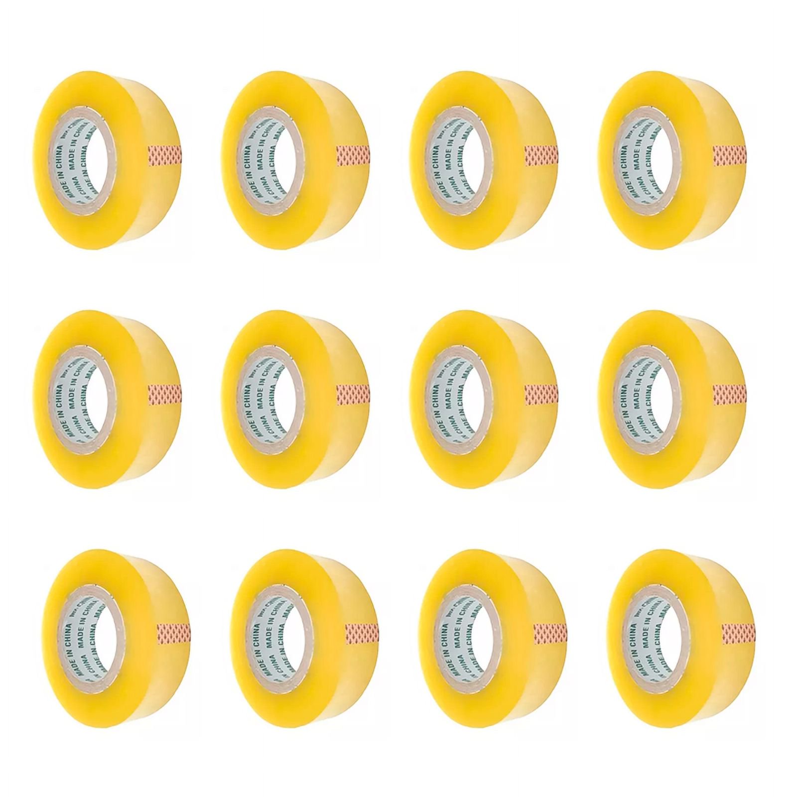 Genérico - Pack 12 Cintas Embalaje Transparente 300 Mtrs Reales 48mm