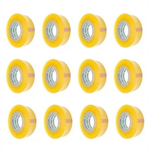 Genérico - Pack 12 Cintas Embalaje Transparente 300 Mtrs Reales 48Mm