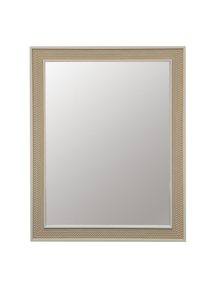 Vgo - Espejo Marco Tipo Tejido 30X120 Cm.