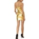 thumbnail image 3 of INSPIRE CHIC Vestido de Fiesta de Navidad Metálico Brillante para Mujer Mini Ajustado con Tirantes Espagueti XL Dorado, 3 of 6
