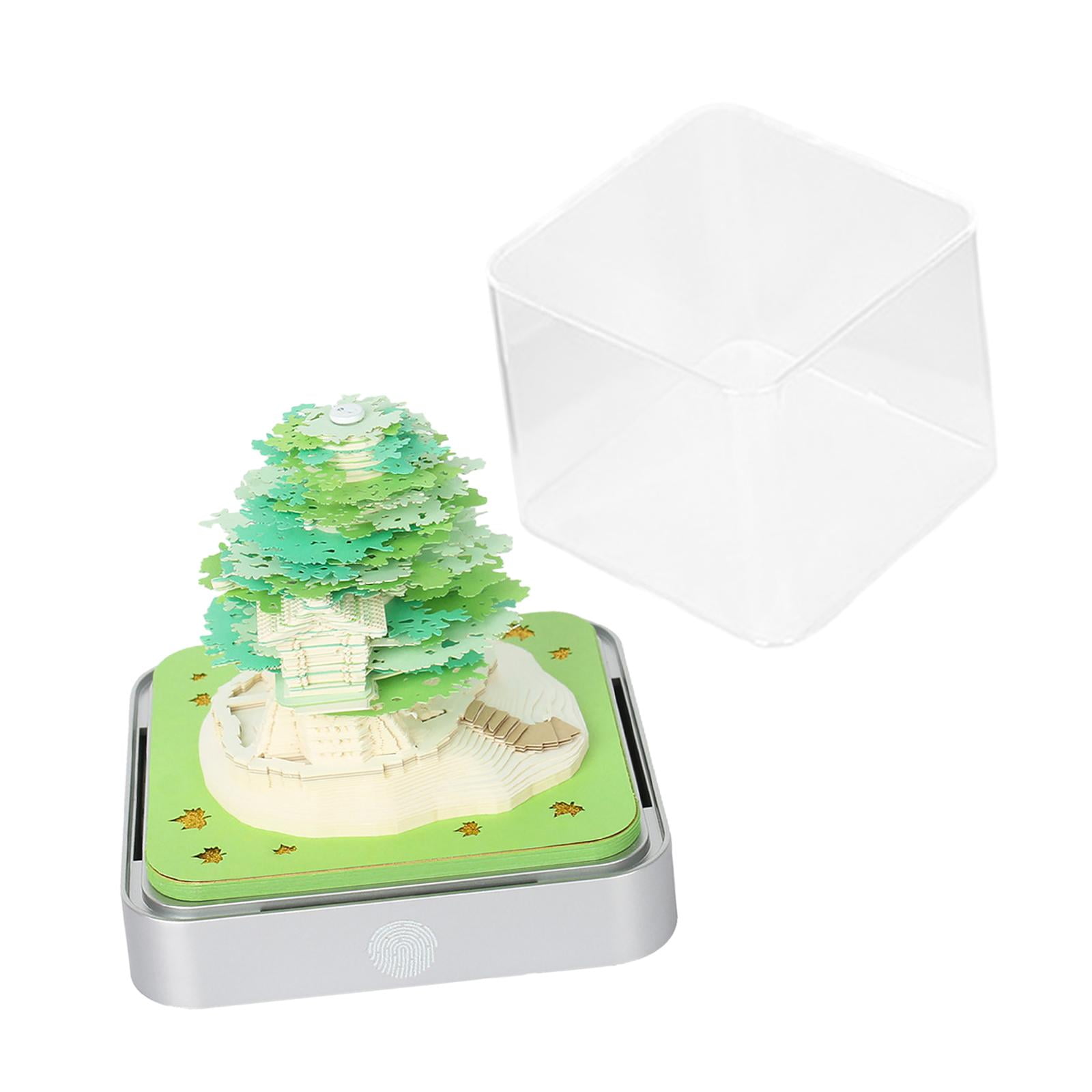 Bothyi - Calendario De Escritorio 3d 2024, Bloc De Notas De Bricolaje, Calendario De Papel Para Año Nuevo, Oficina, Hogar, Verde