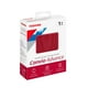 thumbnail image 5 of TOSHIBA DD 1TB CANVIO ADVANCE V10 ROJO, 5 of 5