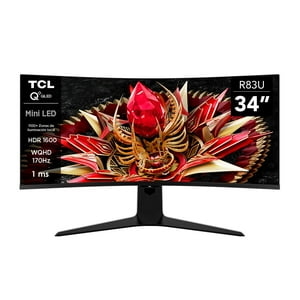 Monitor Gamer Tcl 34"" R83Q 170Hz 4K Qd-Miniled 1Ms