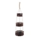 thumbnail image 5 of Cesta de fruta colgante para debajo del gabinete, cesta organizadora tejida de 3 niveles, macetas colgantes para plantas, cesta de fruta colgante para, 5 of 5