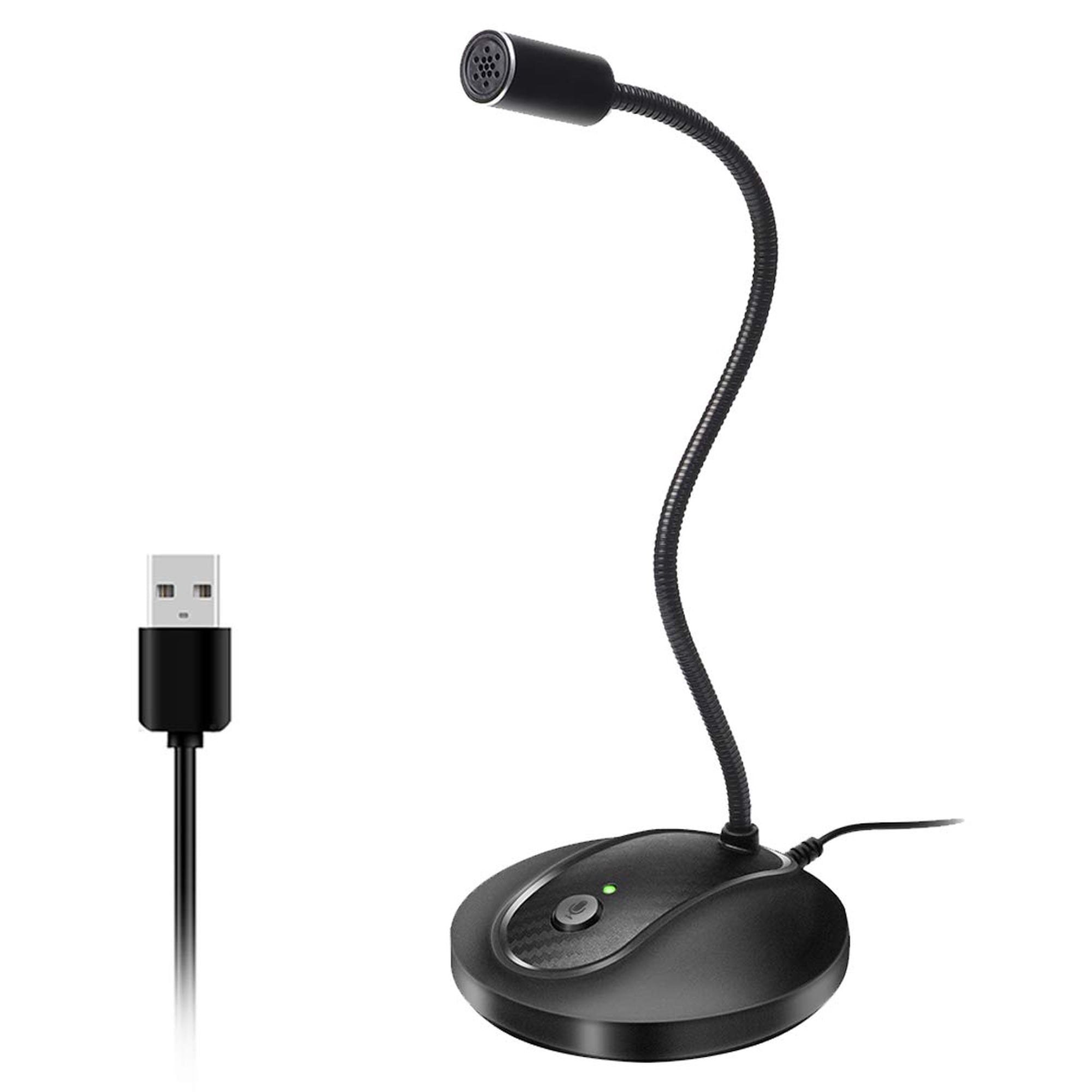 Micrófono Usb Jounivo Jv-601 Con Cuello De Cisne Ajustable 360°
