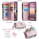 thumbnail image 3 of CaseMe Funda de Cuero para Samsung Galaxy S25 Edge con Billetera [Bloqueo RFID] con Ranura para Billetes con Zíper y 10 Tarjetas, Correa de Hombro y Muñeca Magnética de Cuero PU Suave para Samsung Ga, 3 of 13