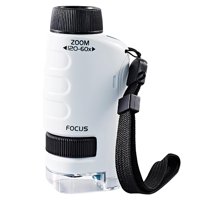 Bothyi - Kids Science Microscope Toy Kit 60X-120X Tallo Juguete Educativo Para Niños Blanco