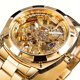 thumbnail image 1 of Reloj de Lujo con Esqueleto Dorado - Movimiento Mecánico Automático, Manecillas Luminosas, Esfera Hueca, Diseño Retro Transparente - Relojes de Lujo Ideales para Hombre, 1 of 12