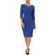 thumbnail image 2 of INSPIRE CHIC Vestido de Tubo para Mujer con Cremallera en el Cuello Vestido Lápiz para el Trabajo M Azul Real, 2 of 6