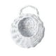 thumbnail image 5 of Cesta De Flores Colgante De Mimbre, Macetero De Pared, Césped, Patio, Balcón, Soporte Para Maceta, Color Blanco, 5 of 5