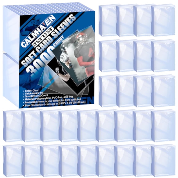 Fundas para cartas Calmhaven 3000 transparentes y suaves 6,6 x 9,2 cm