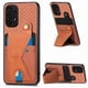thumbnail image 1 of Funda Resistente para Samsung Galaxy A13 4G con Tarjetero y Soporte, Diseño Magnético Marrón, 1 of 5